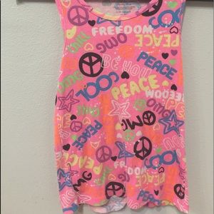 GRAPHIC PINK TANK TOP